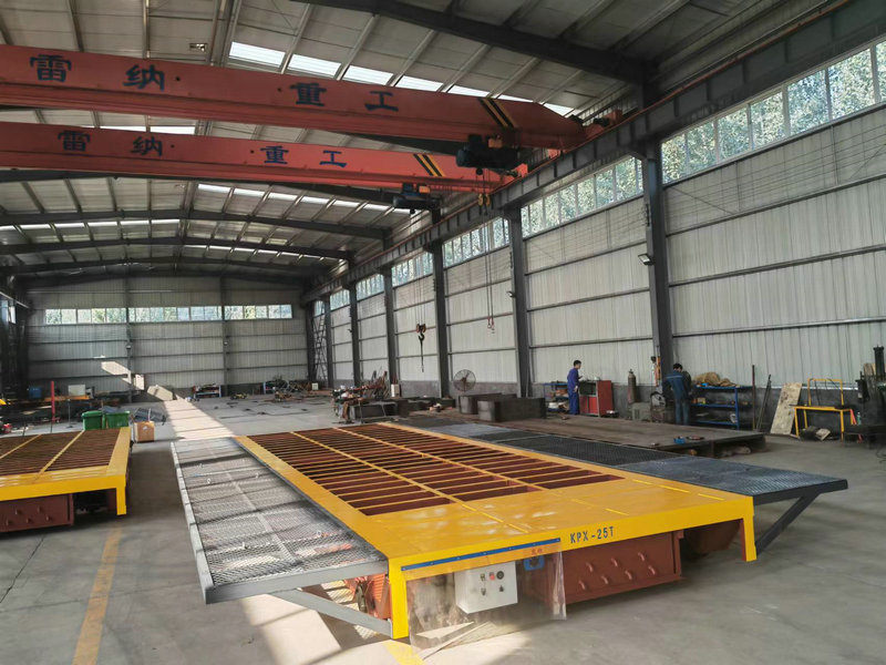Kohandatud raske 25 Tonn Rail Transfer Trolley